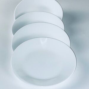 Corelle Classic White Dessert Plates Set of 4  (6.75” ) wide